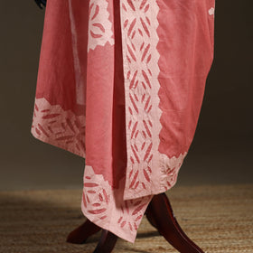 Pure cotton barmer cutwork applique dupatta 09 - handcrafted