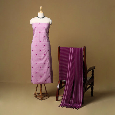 Pure cotton jacquard 3pc unstitched dress material 11