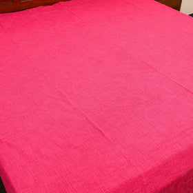 Pink - pure handloom cotton double bed cover from bijnor 15