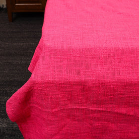 Pink - pure handloom cotton double bed cover from bijnor 15