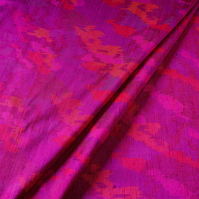 Pink - pure handloom raw silk pochampally ikat fabric 15