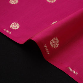 Pure handwoven silk cotton brocade banarasi fabric 03