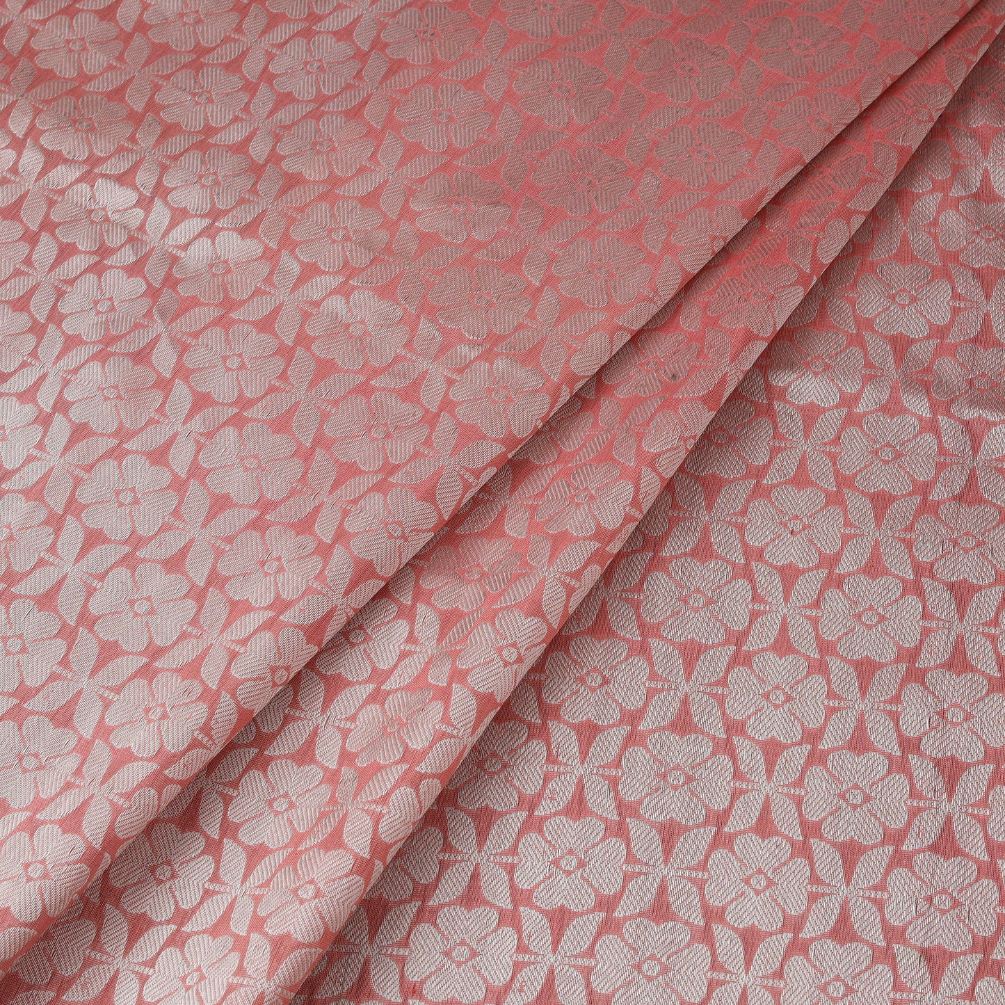 Pure handwoven silk cotton brocade banarasi fabric 06