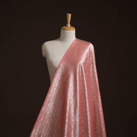 Pure handwoven silk cotton brocade banarasi fabric 06