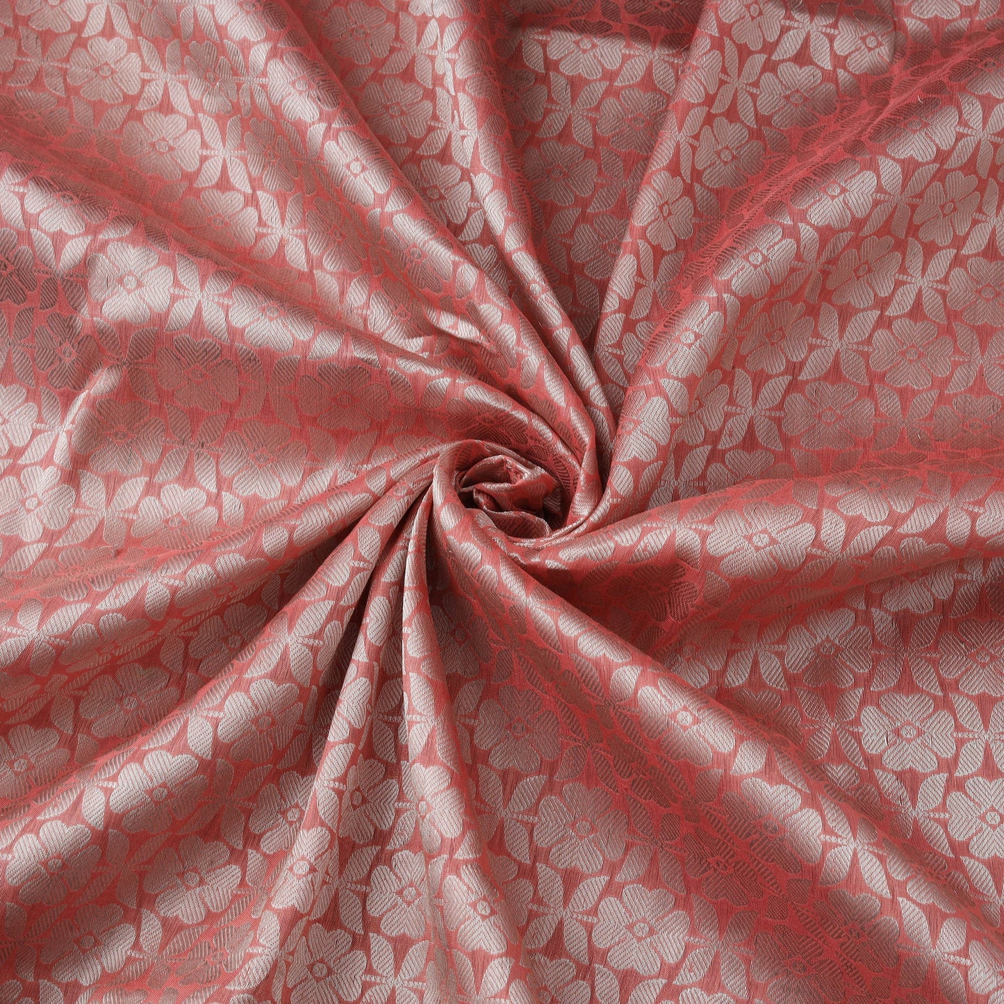 Pure handwoven silk cotton brocade banarasi fabric 06