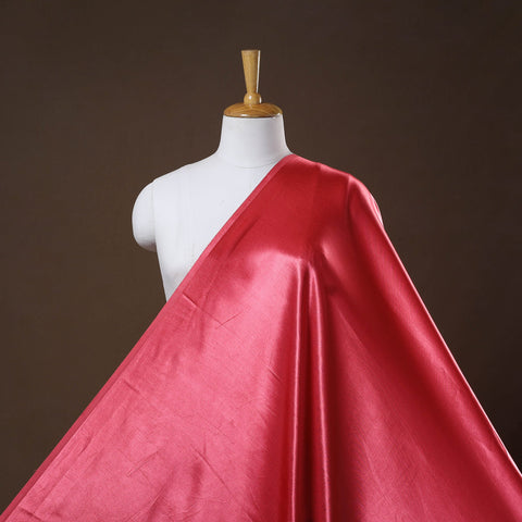 Pink - pure mashru silk plain fabric (width - 46 in) 10