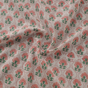 Pure mul cotton hand sanganeri fabric 11 - handcrafted