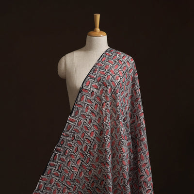 Pure mul cotton kutch hand block batik print fabric 02