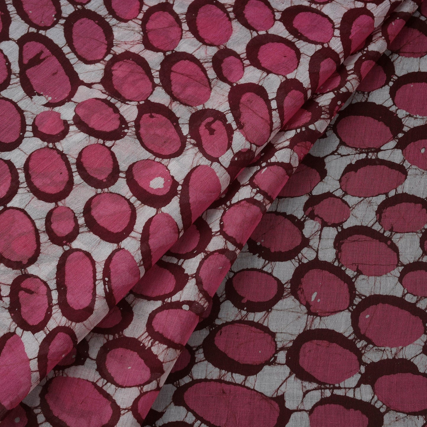Pure mul cotton kutch hand batik fabric 06 - handcrafted