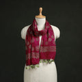 Pure mul cotton kutch hand block batik print stole