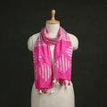 Pure mul cotton kutch hand block batik print stole