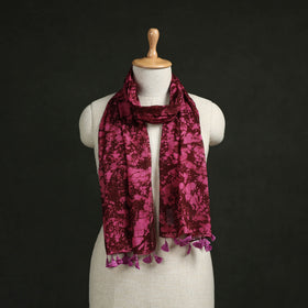 Pure mul cotton kutch hand block batik print stole
