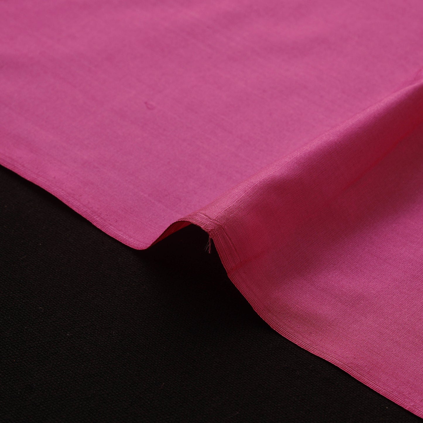 Pink - pure silk plain fabric 07 - handcrafted