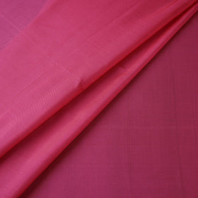 Pink - pure silk plain fabric 07 - handcrafted