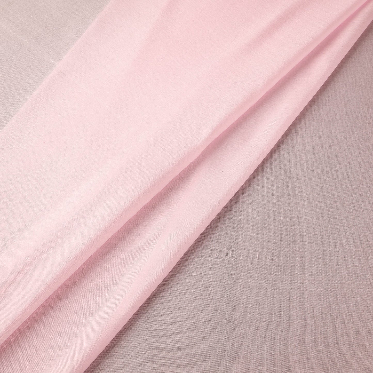 Pink - pure silk plain fabric 10 - handcrafted