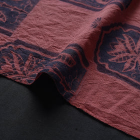 Pink - pure wool handloom natural dyed fabric 03
