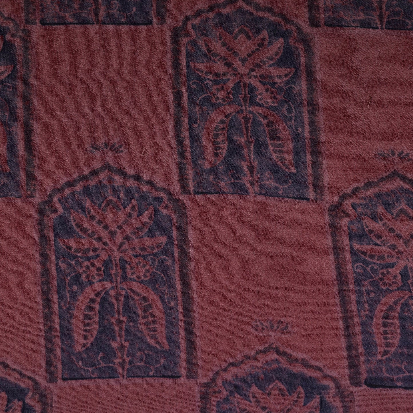 Pure wool handloom natural dyed ajrak fabric 11