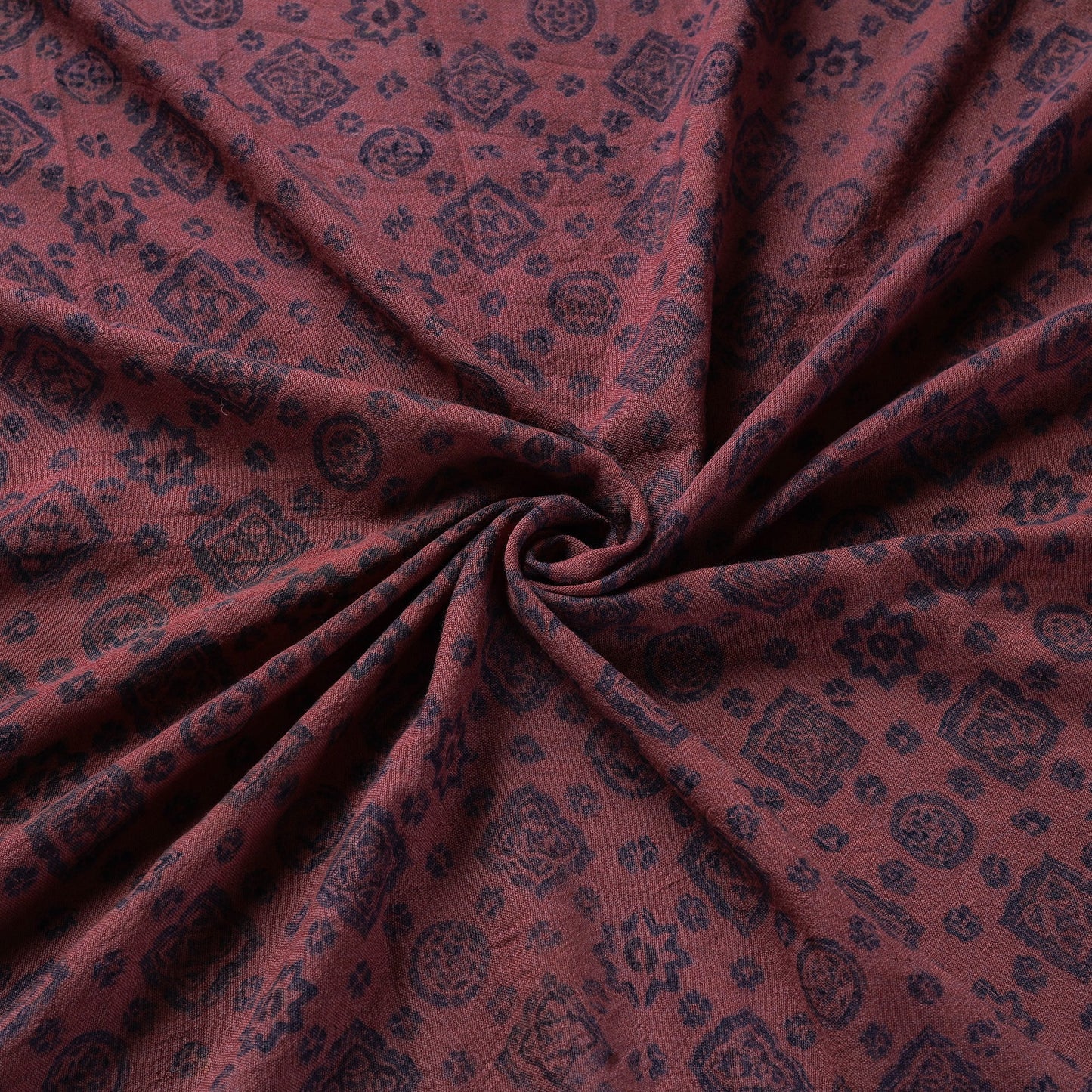 Pink - pure wool handloom natural dyed fabric 05