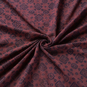 Pink - pure wool handloom natural dyed fabric 05