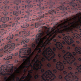 Pink - pure wool handloom natural dyed fabric 05