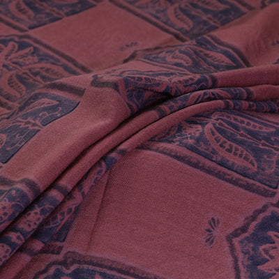 Pure wool handloom natural dyed ajrak fabric 11