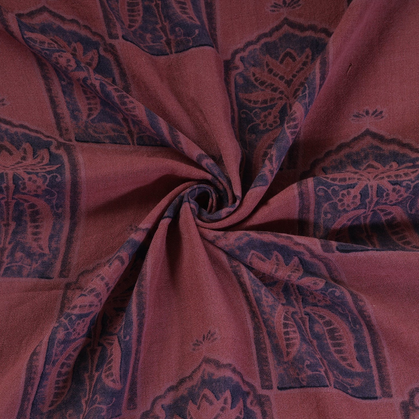 Pure wool handloom natural dyed ajrak fabric 11