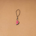 Pink - quirklets handpainted clay watermelon bag charm