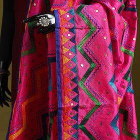 Ranihati chanderi silk zig zag hand embroidery dupatta 30