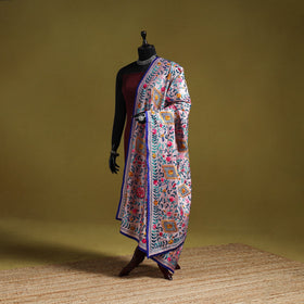 Ranihati chapa work chanderi silk hand embroidery dupatta