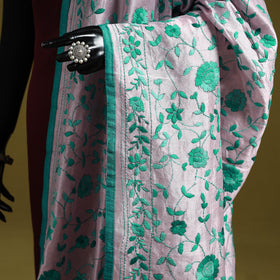 Ranihati chapa work chanderi silk hand embroidery dupatta