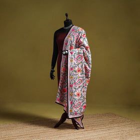 Ranihati chapa work chanderi silk hand embroidery dupatta