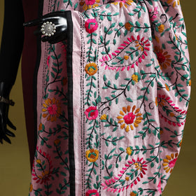 Ranihati chapa work chanderi silk hand embroidery dupatta