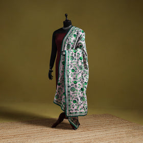 Ranihati chapa work chanderi silk hand embroidery dupatta