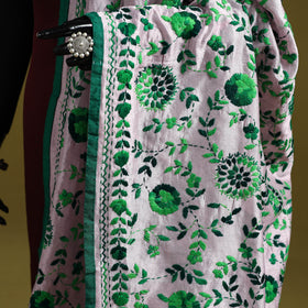 Ranihati chapa work chanderi silk hand embroidery dupatta