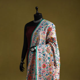 Ranihati chapa work chanderi silk hand embroidery dupatta