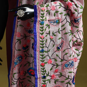 Ranihati chapa work chanderi silk hand embroidery dupatta