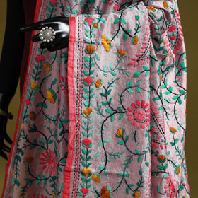 Ranihati chapa work chanderi silk hand embroidery dupatta