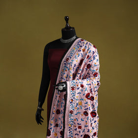 Ranihati chapa work chanderi silk hand embroidery dupatta