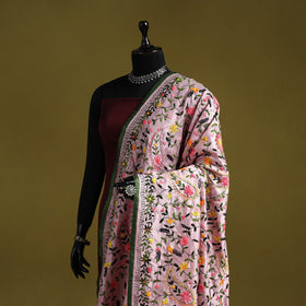 Ranihati chapa work chanderi silk hand embroidery dupatta