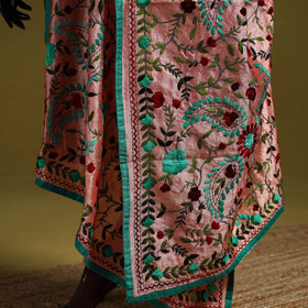 Ranihati chapa work chanderi silk hand embroidery dupatta