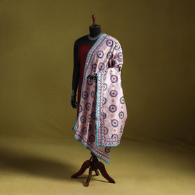 Ranihati chapa work chanderi silk hand embroidery dupatta
