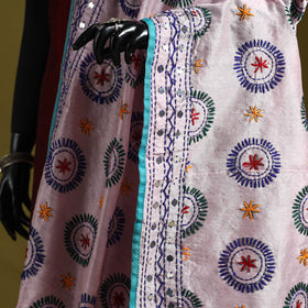 Ranihati chapa work chanderi silk hand embroidery dupatta