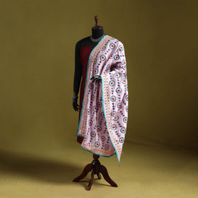 Ranihati chapa work chanderi silk hand embroidery dupatta