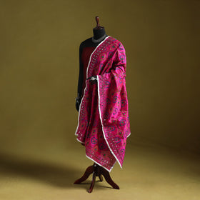 Ranihati chapa work chanderi silk hand embroidery dupatta