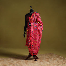 Ranihati chapa work chanderi silk hand embroidery dupatta