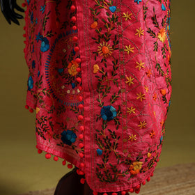 Ranihati chapa work chanderi silk hand embroidery dupatta