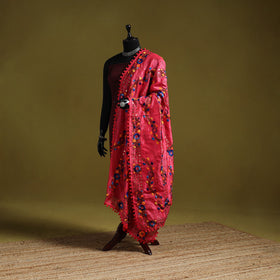 Ranihati chapa work chanderi silk hand embroidery dupatta