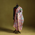 Ranihati madhubani chapa work chanderi silk hand embroidery