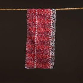 Pink - reversible silk bengal hand kantha stitch stole 136