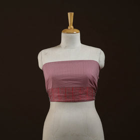 Running stitch plain cotton blouse piece 37 - handcrafted